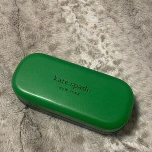Kate Spade green and black glasses case